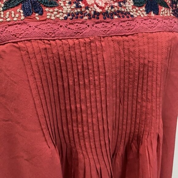 AMERICAN Eagle Red Embroidered Cami Tank Dress - Picture 11 of 15